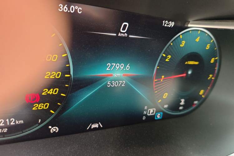 Used Mercedes-Benz GLC 2021 GLC 300 L 4MATIC Dynamic Model Odometer Close Up