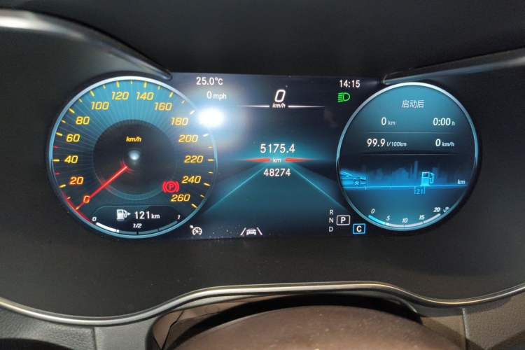 Used Mercedes-Benz GLC 2021 GLC 300 L 4MATIC Dynamic Model Odometer Close Up