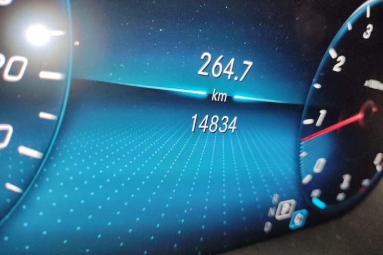 Used Mercedes-Benz GLC 2021 GLC 260 L 4MATIC Luxury Model Odometer Close Up