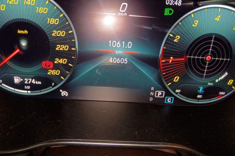 Used Mercedes-Benz GLC 2021 GLC 260 L 4MATIC Luxury Model Odometer Close Up