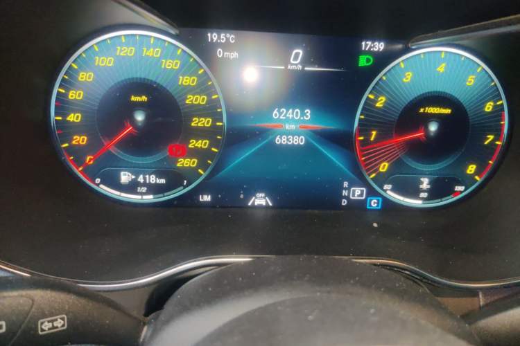 Used Mercedes-Benz GLC 2021 GLC 300 L 4MATIC Dynamic Model Odometer Close Up