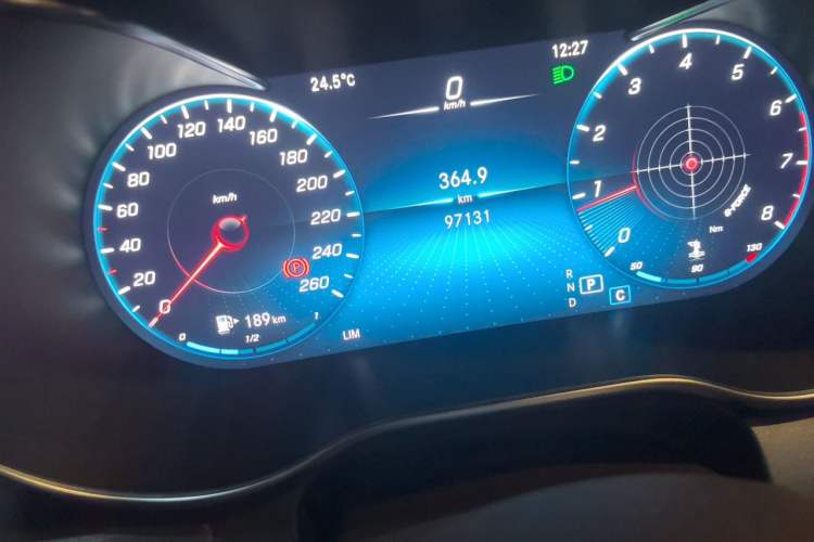 Used Mercedes-Benz GLC 2021 GLC 260 L 4MATIC Luxury Model Odometer Close Up