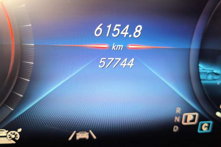 Used Mercedes-Benz GLC 2021 GLC 300 L 4MATIC Dynamic Model Odometer Close Up