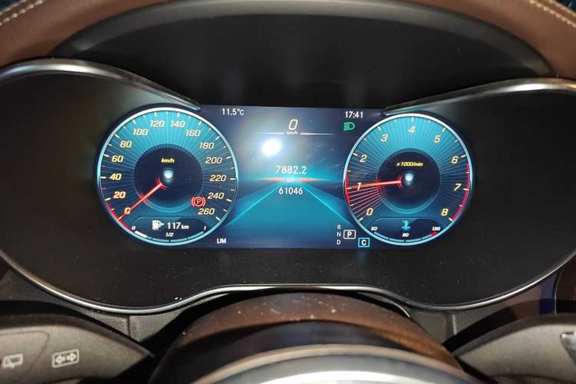 Used Mercedes-Benz GLC 2021 GLC 260 L 4MATIC Luxury Model Odometer Close Up