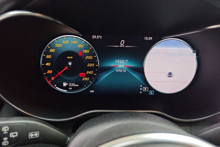 Used Mercedes-Benz GLC 2022 Second Facelift GLC 260 L 4MATIC Luxury Edition Odometer Close Up