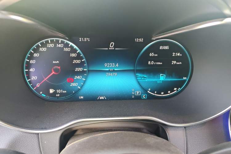 Used Mercedes-Benz GLC 2022 Refreshed GLC 300 L 4MATIC Dynamic Edition Prestige Version Odometer Close Up