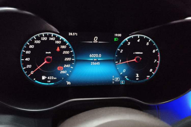 Used Mercedes-Benz GLC 2022 Refreshed GLC 300 L 4MATIC Dynamic Edition Prestige Version Odometer Close Up