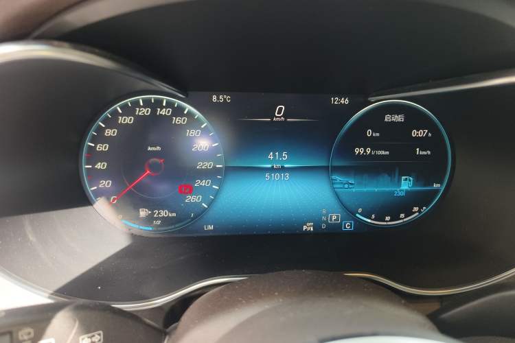 Used Mercedes-Benz GLC 2022 Facelifted GLC 260 L 4MATIC Dynamic Edition Odometer Close Up
