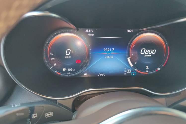 Used Mercedes-Benz GLC 2022 GLC 300 L 4MATIC Dynamic Edition Prestige Model Odometer Close Up