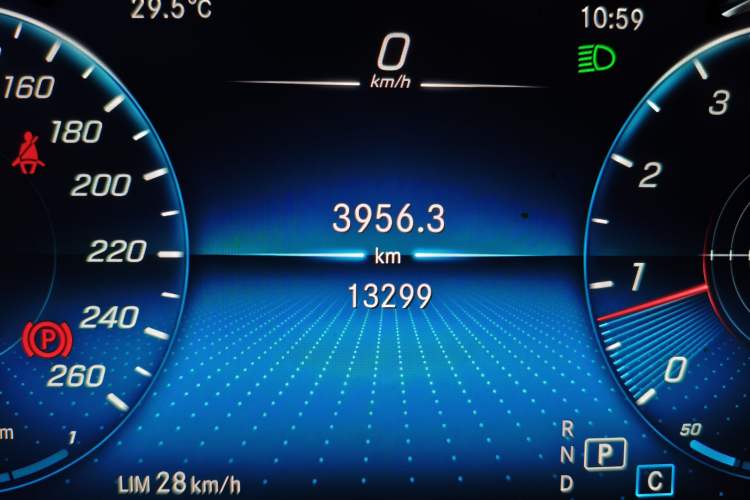 Used Mercedes-Benz GLC 2022 GLC 260 L 4MATIC Dynamic Edition Odometer Close Up