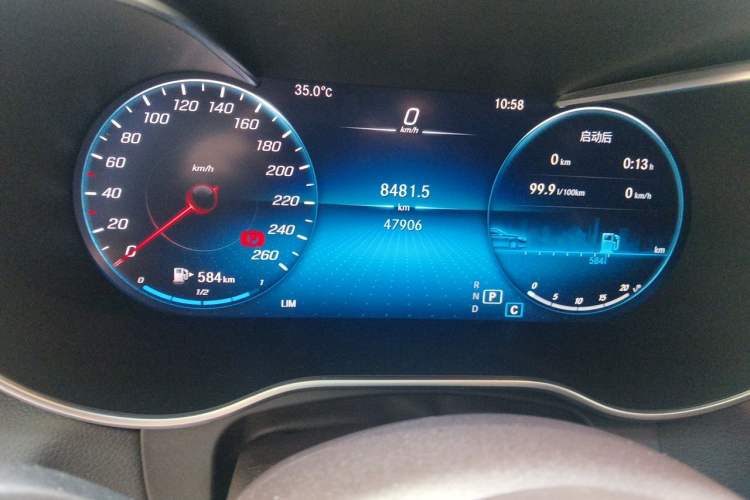 Used Mercedes-Benz GLC 2022 Refreshed GLC 260 L 4MATIC Dynamic Edition Odometer Close Up