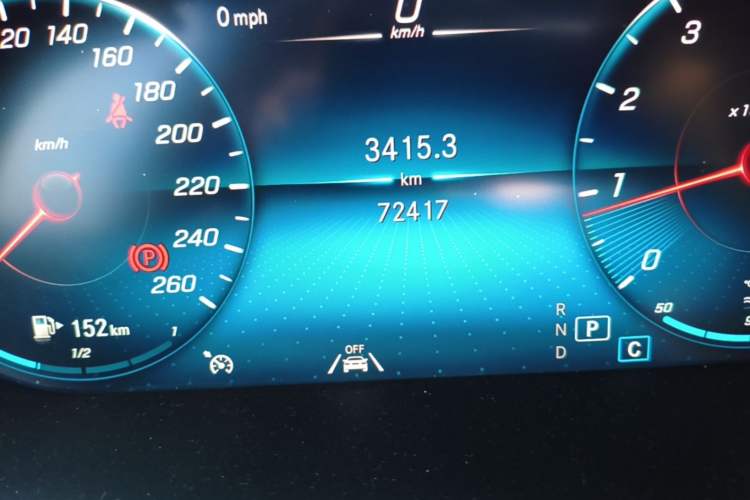 Used Mercedes-Benz GLC 2022 Facelifted GLC 300 L 4MATIC Luxury Edition Odometer Close Up