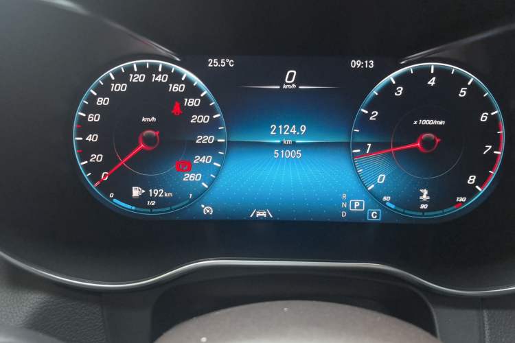 Used Mercedes-Benz GLC 2022 GLC 300 L 4MATIC Dynamic Model Odometer Close Up