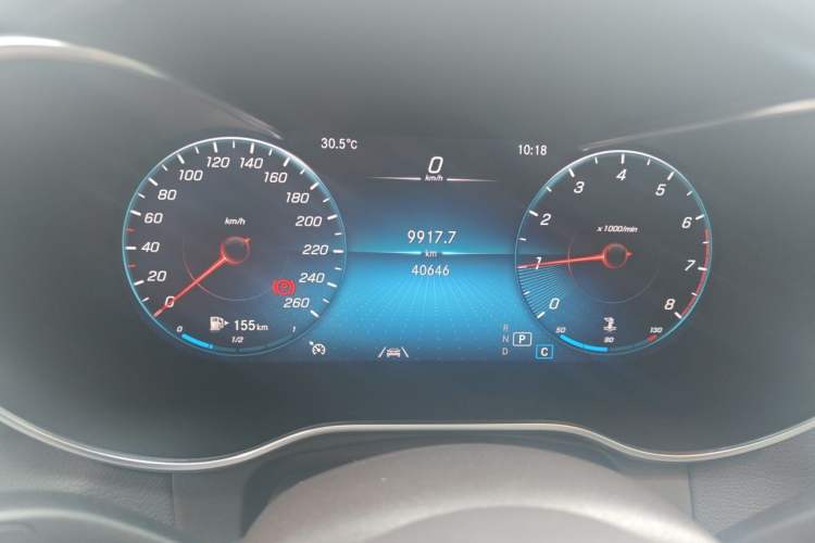 Used Mercedes-Benz GLC 2022 GLC 300 L 4MATIC Dynamic Model Odometer Close Up