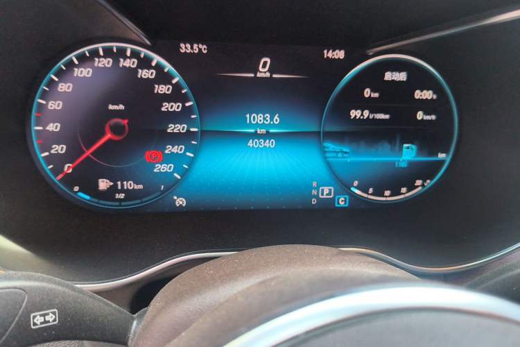 Used Mercedes-Benz GLC 2022 Refreshed GLC 300 L 4MATIC Dynamic Edition Prestige Version Odometer Close Up