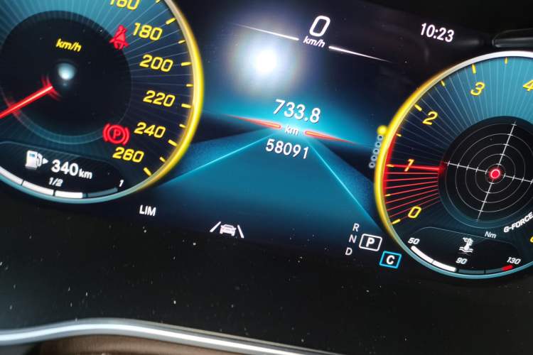 Used Mercedes-Benz GLC 2022 GLC 300 L 4MATIC Dynamic Model Odometer Close Up