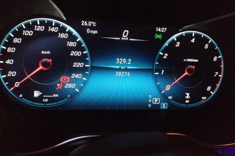 Used Mercedes-Benz GLC 2022 Refreshed GLC 300 L 4MATIC Dynamic Edition Prestige Version Odometer Close Up