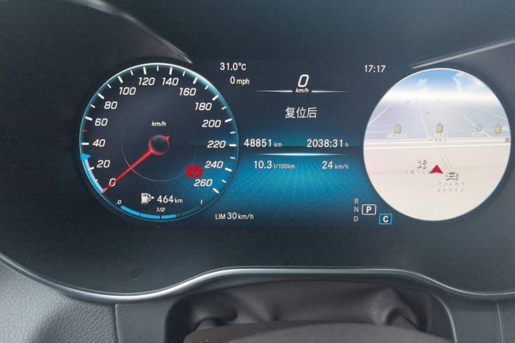 Used Mercedes-Benz GLC 2022 Refreshed GLC 260 L 4MATIC Dynamic Edition Odometer Close Up