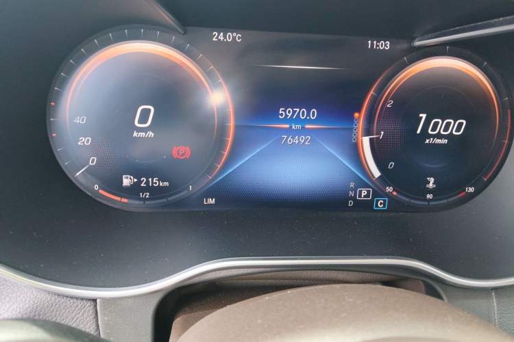 Used Mercedes-Benz GLC 2022 Refreshed GLC 300 L 4MATIC Dynamic Edition Prestige Version Odometer Close Up
