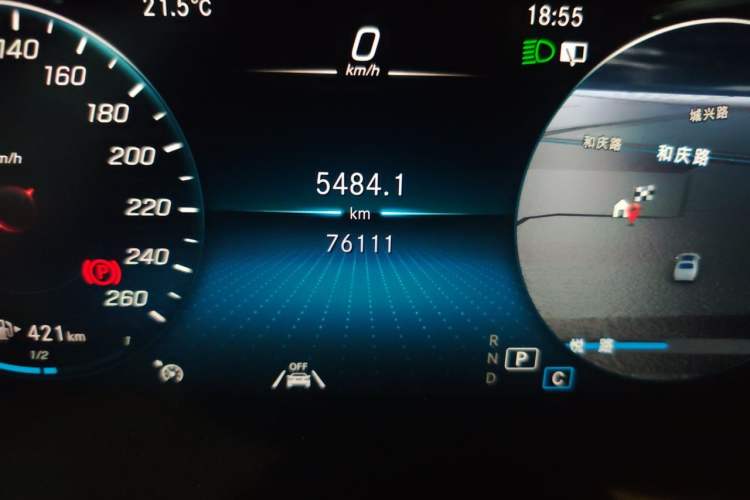 Used Mercedes-Benz GLC 2022 Refreshed GLC 300 L 4MATIC Dynamic Edition Odometer Close Up
