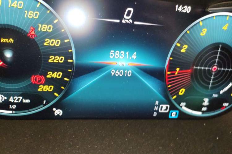 Used Mercedes-Benz GLC 2022 GLC 300 L 4MATIC Dynamic Edition Prestige Model Odometer Close Up
