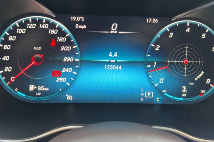 Used Mercedes-Benz GLC 2022 Facelifted GLC 260 L 4MATIC Dynamic Edition Odometer Close Up