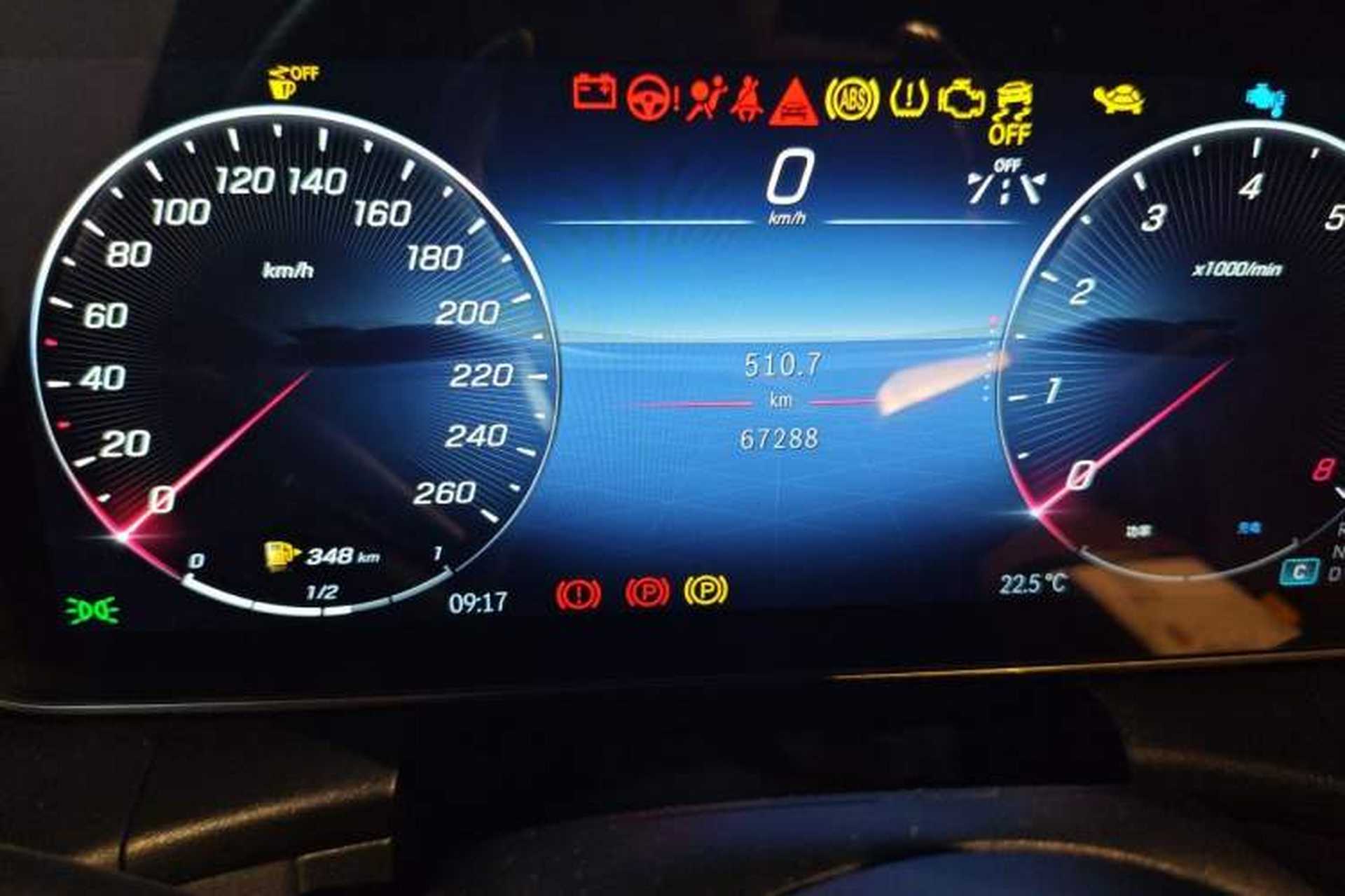Used Mercedes-Benz GLC 2023 GLC 300 L 4MATIC Dynamic Edition 5-seater Odometer Close Up