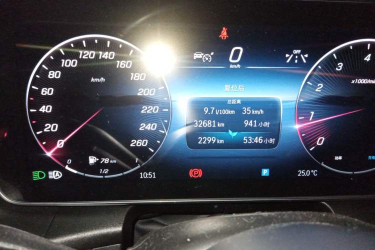Used Mercedes-Benz GLC 2023 Refreshed GLC 300 L 4MATIC Dynamic Version 7-Seater Odometer Close Up