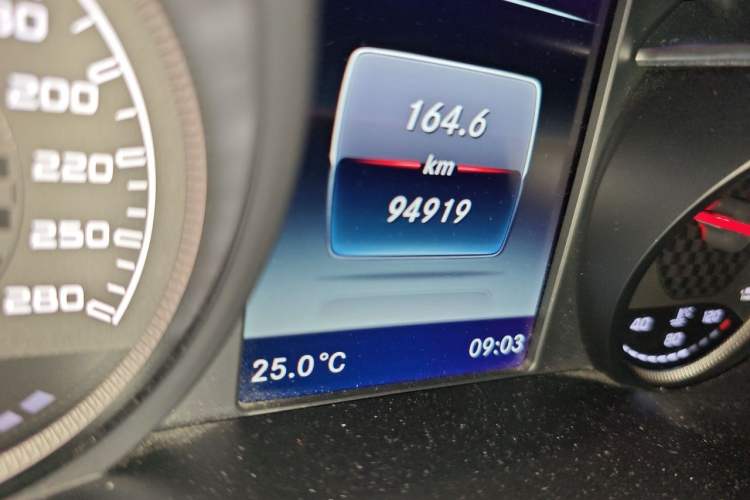 Used Mercedes-Benz GLC AMG 2017 AMG GLC 43 4MATIC Odometer Close Up