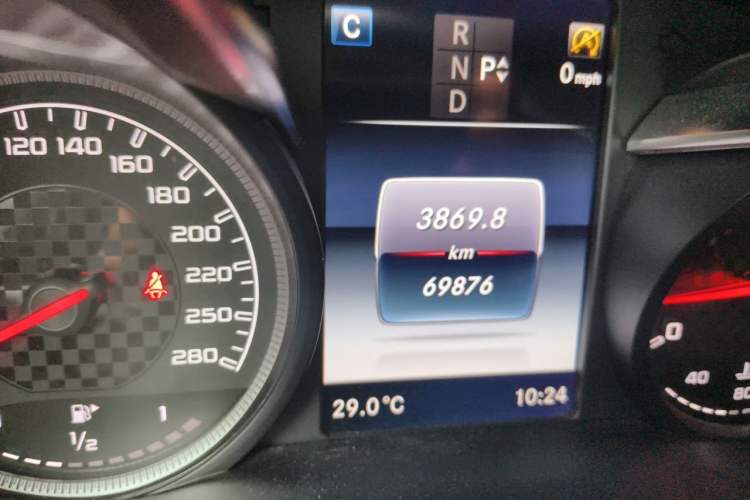 Used Mercedes-Benz GLC AMG 2017 AMG GLC 43 4MATIC Odometer Close Up