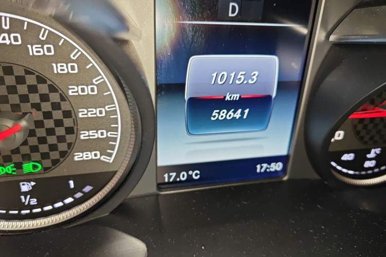 Used Mercedes-Benz GLC AMG 2017 AMG GLC 43 4MATIC Odometer Close Up