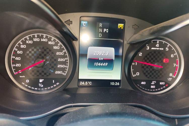 Used Mercedes-Benz GLC AMG 2017 AMG GLC 43 4MATIC Odometer Close Up