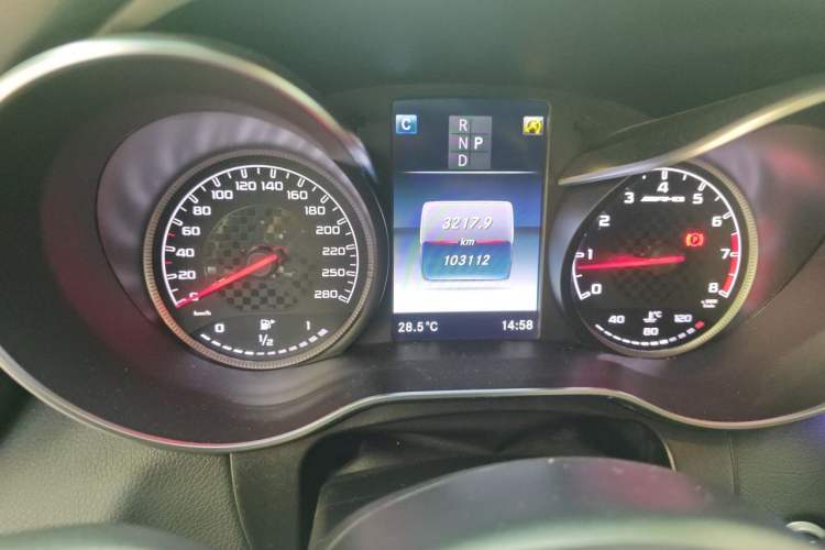 Used Mercedes-Benz GLC AMG 2017 AMG GLC 43 4MATIC Odometer Close Up
