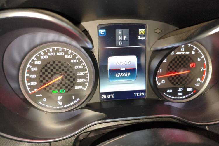Used Mercedes-Benz GLC AMG 2017 AMG GLC 43 4MATIC Odometer Close Up