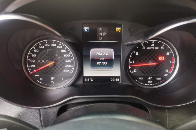 Used Mercedes-Benz GLC AMG 2017 AMG GLC 43 4MATIC Special Edition Odometer Close Up