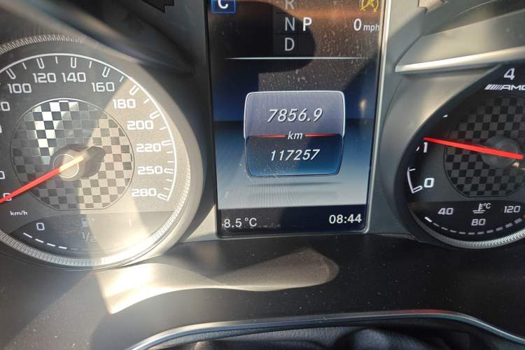 Used Mercedes-Benz GLC AMG 2017 AMG GLC 43 4MATIC Odometer Close Up