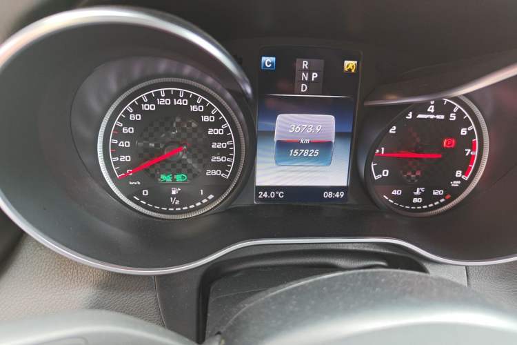 Used Mercedes-Benz GLC AMG 2017 AMG GLC 43 4MATIC Odometer Close Up