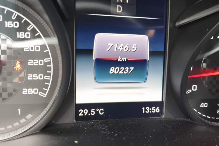 Used Mercedes-Benz GLC AMG 2017 AMG GLC 43 4MATIC Odometer Close Up