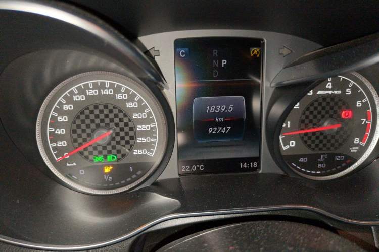 Used Mercedes-Benz GLC AMG 2017 AMG GLC 43 4MATIC Odometer Close Up