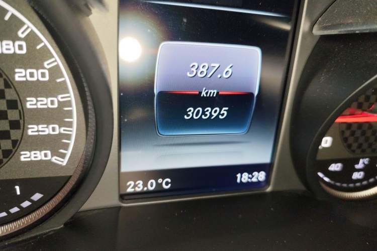 Used Mercedes-Benz GLC AMG 2017 AMG GLC 43 4MATIC Odometer Close Up