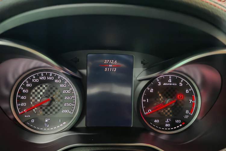 Used Mercedes-Benz GLC AMG 2017 AMG GLC 43 4MATIC Odometer Close Up