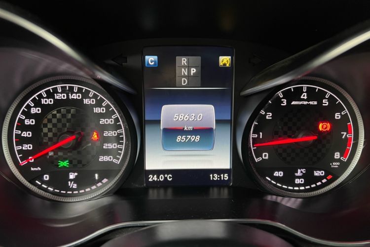 Used Mercedes-Benz GLC AMG 2017 AMG GLC 43 4MATIC Odometer Close Up