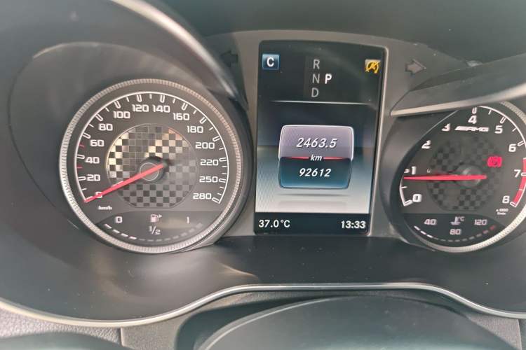 Used Mercedes-Benz GLC AMG 2017 AMG GLC 43 4MATIC Odometer Close Up