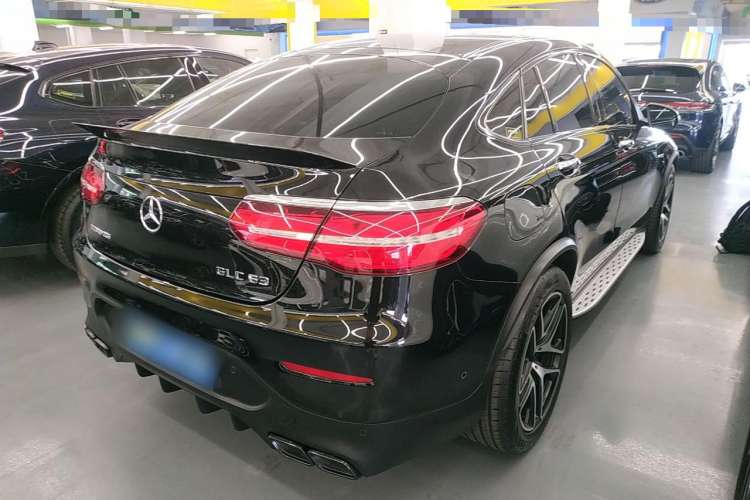 Used Mercedes-Benz GLC AMG 2018 AMG GLC 63 4MATIC+ Coupe SUV Rear Right 45 Deg