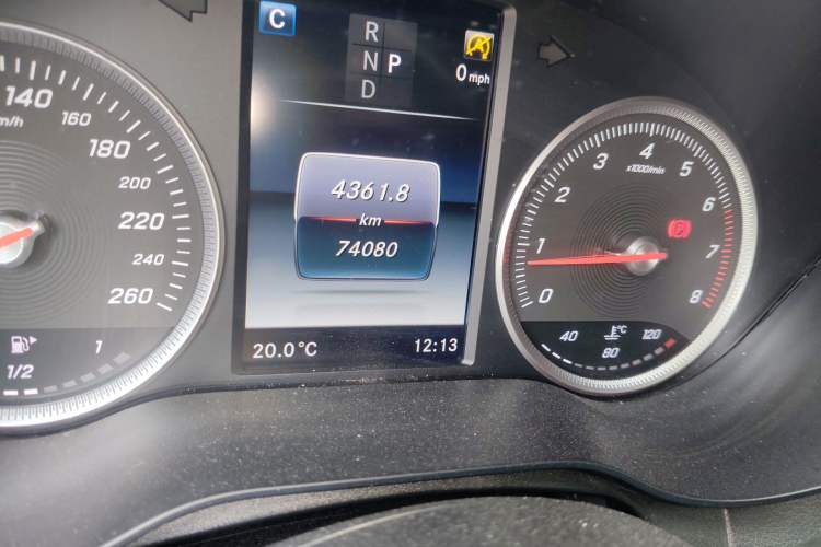 Used Mercedes-Benz GLC AMG  Odometer Close Up