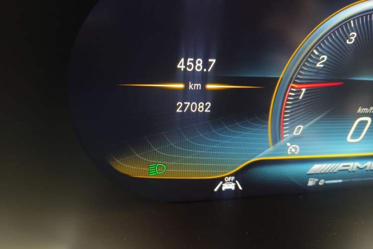Used Mercedes-Benz GLC AMG 2020 AMG GLC 43 4MATIC Odometer Close Up