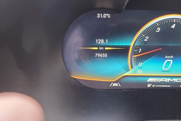 Used Mercedes-Benz GLC AMG 2020 AMG GLC 43 4MATIC Odometer Close Up
