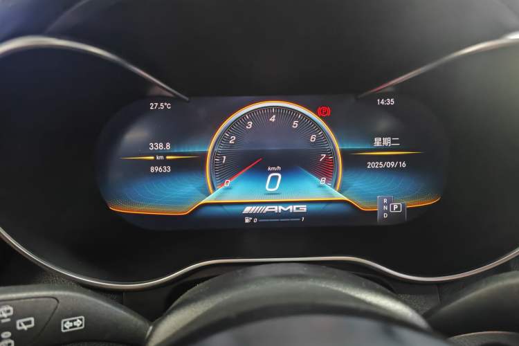 Used Mercedes-Benz GLC AMG 2020 AMG GLC 63 4MATIC+ Odometer Close Up