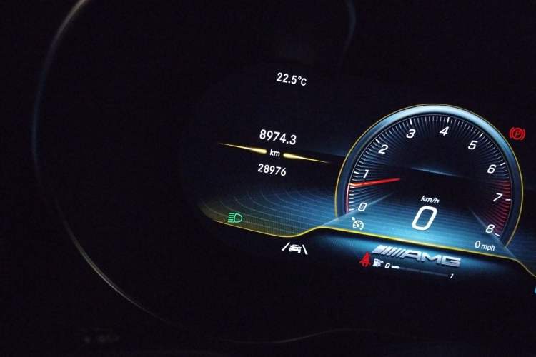 Used Mercedes-Benz GLC AMG 2020 AMG GLC 43 4MATIC Odometer Close Up