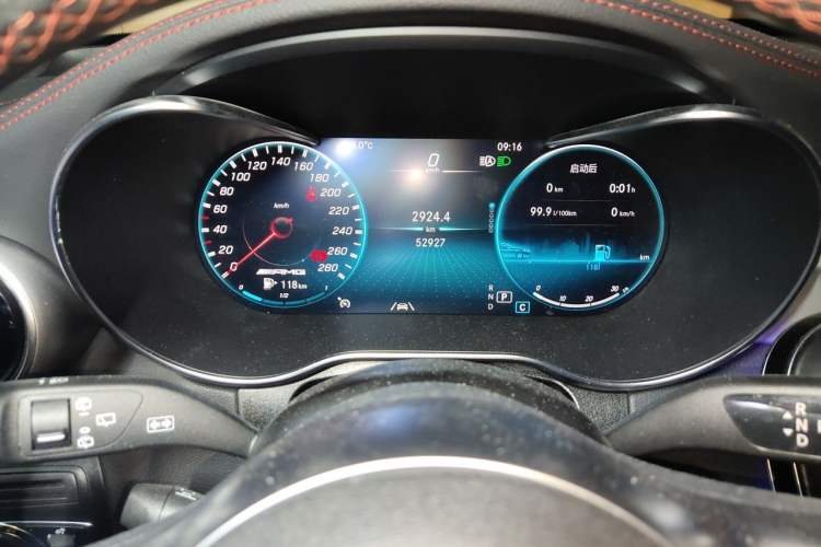 Used Mercedes-Benz GLC AMG 2020 AMG GLC 43 4MATIC Odometer Close Up
